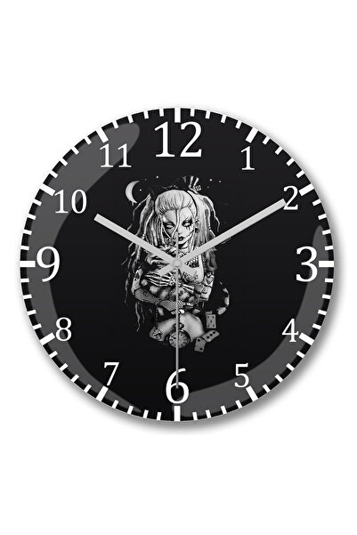 BASKI DÜNYASI ساعة حائط ماليفوا من الزجاج الحقيقي المنحني