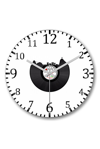 BASKI DÜNYASI ساعة حائط ريو ديسكو جانيرو من الزجاج الحقيقي المنحني