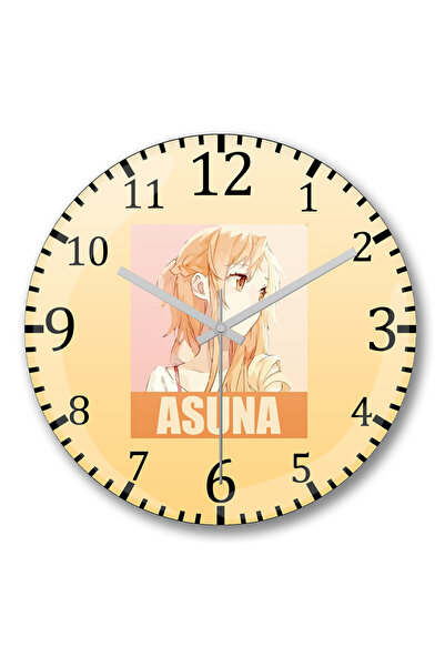 BASKI DÜNYASI Ceas de perete Sword Art Online Asuna din sticlă autentică bombată
