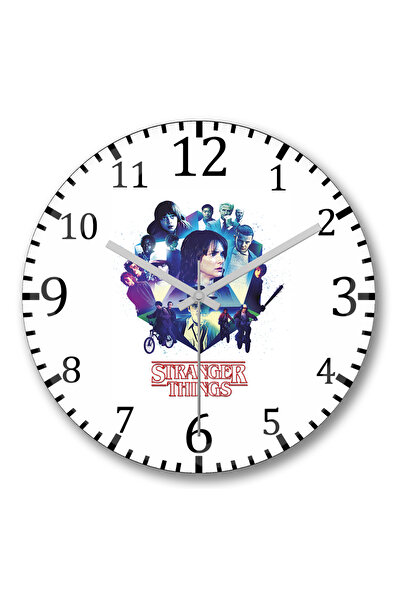 BASKI DÜNYASI Ceas de perete Stranger Things 3 din sticlă de verități autentică