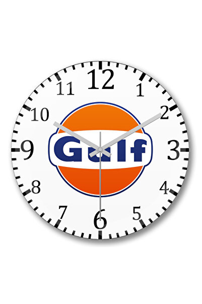 BASKI DÜNYASI Ceas de perete Gulf din sticlă autentică bombată