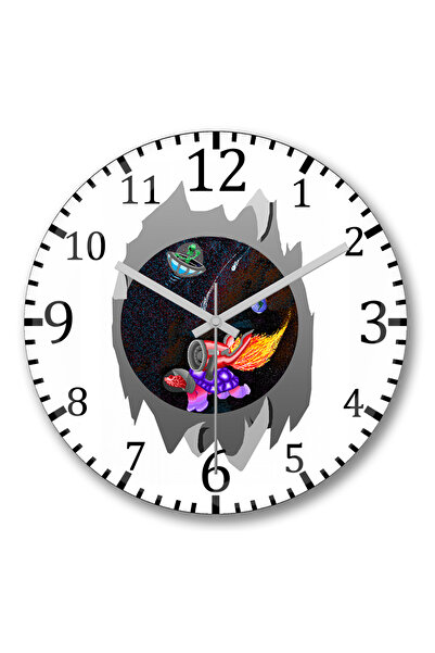 BASKI DÜNYASI Ceas de perete Worm Hole din sticlă autentică bombată