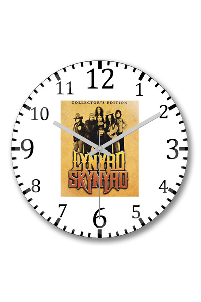BASKI DÜNYASI Ceas de perete Lynyrd Skynyrd din sticlă autentică bombată