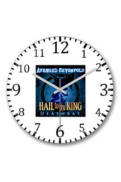 BASKI DÜNYASI ساعة حائط Avenged Sevenfold من الزجاج الحقيقي المنحني