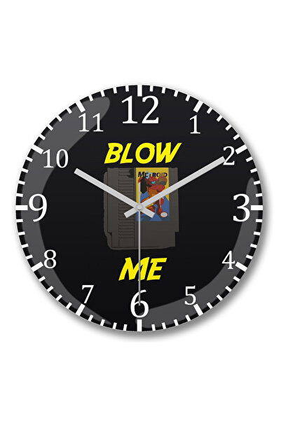 BASKI DÜNYASI Ρολόι τοίχου Camiseta Anos 80 Video Game Divertidas, κυρτό από ...