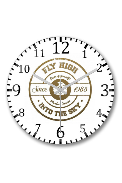 BASKI DÜNYASI Ceas de perete Folha Since din sticlă autentică bombată