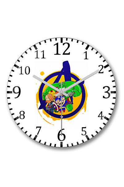BASKI DÜNYASI Ceas de perete distractiv din sticlă autentică