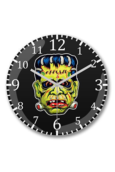 BASKI DÜNYASI Ceasul de perete vintage de Halloween este cel mai bun ceas de perete din sticlă autentică bombelată