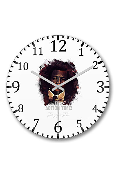 BASKI DÜNYASI Ceas de perete It`s Been A Long Roadi din sticlă autentică bombată