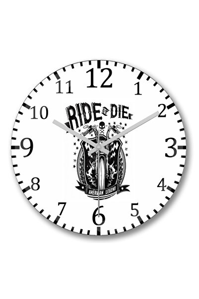 BASKI DÜNYASI ساعة حائط Dirija Ou Morra من الزجاج الحقيقي المنحني