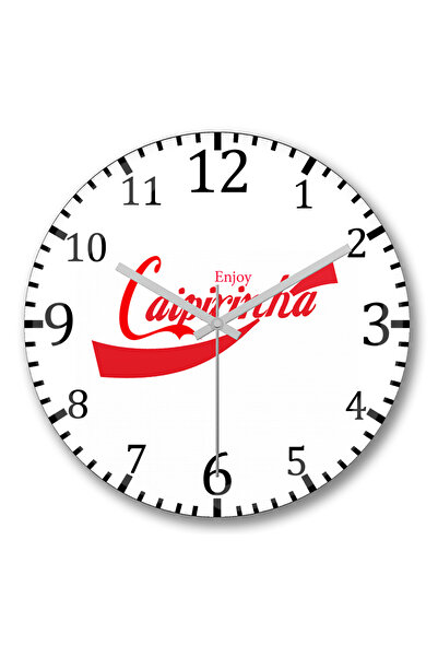 BASKI DÜNYASI ساعة حائط كايبرينها من الزجاج الحقيقي المنحني