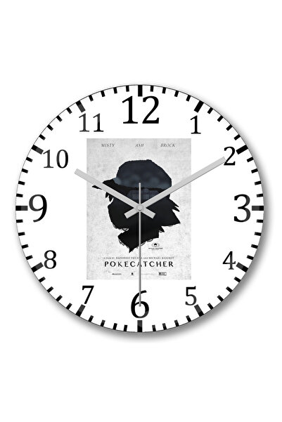 BASKI DÜNYASI ساعة حائط محاكاة ساخرة Pokecatcher من الزجاج الحقيقي