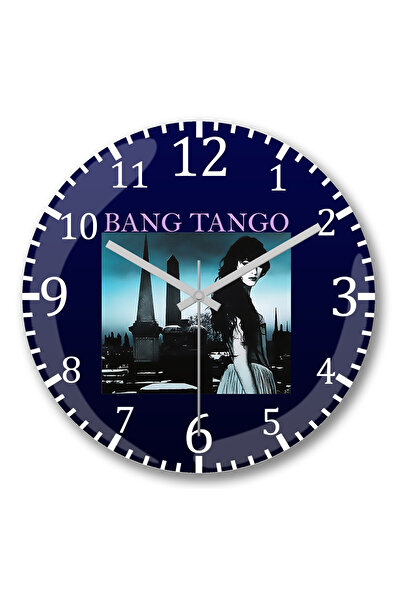 BASKI DÜNYASI ساعة حائط بانج تانجو من الزجاج الحقيقي المنحني