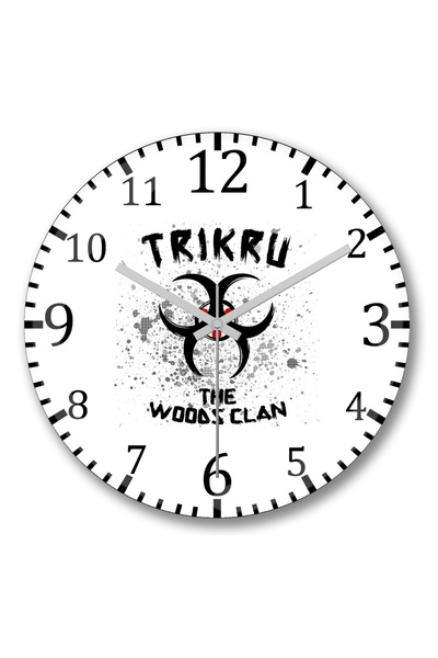 BASKI DÜNYASI Ceas de perete The100 Trigedakru din sticlă autentică bombată