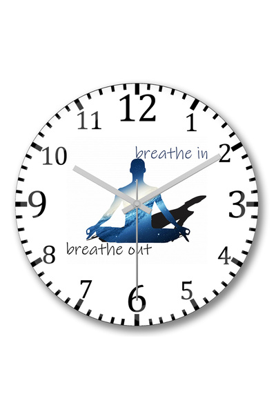 BASKI DÜNYASI ساعة حائط من الزجاج الحقيقي المنحني