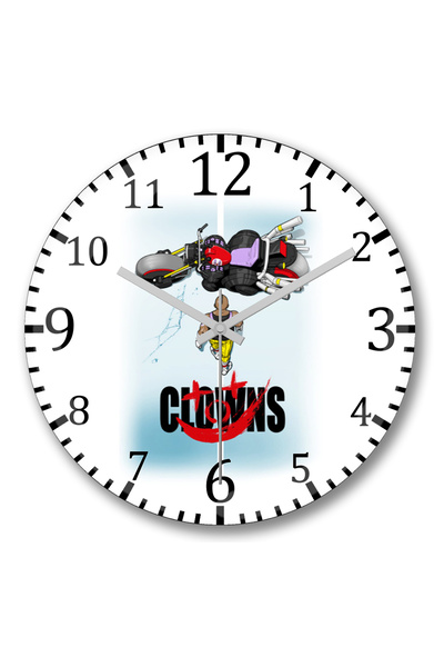 BASKI DÜNYASI الأفلام اليابانية ساعة الحائط المهرجين من الزجاج الحقيقي