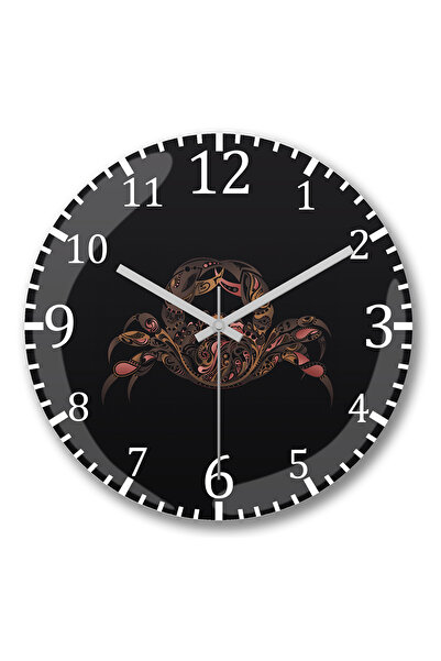 BASKI DÜNYASI Ceas de perete Caranguejo din sticlă autentică bombată