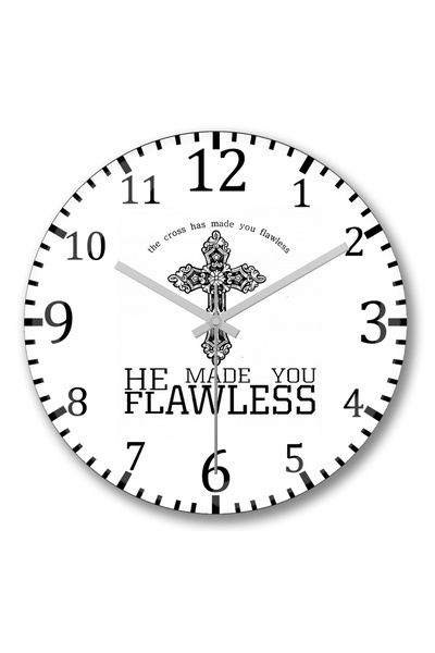 BASKI DÜNYASI ساعة حائط خالية من العيوب من الزجاج الحقيقي المنحني