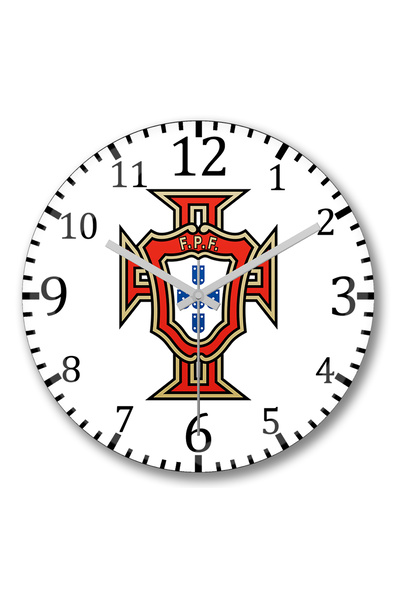 BASKI DÜNYASI ساعة حائط دريم ليج لكرة القدم من الزجاج الحقيقي المنحني