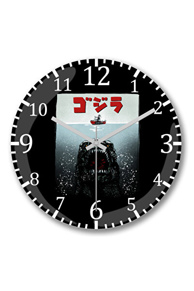 BASKI DÜNYASI ساعة حائط ألفا رينديجر من الزجاج الحقيقي المنحني