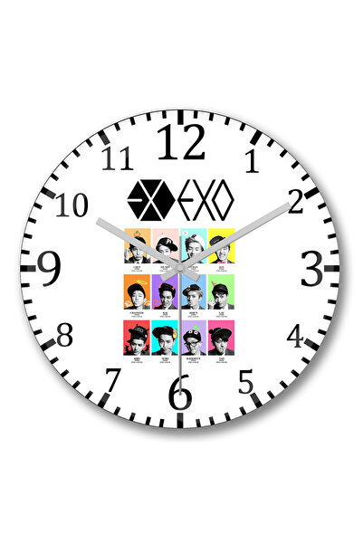 BASKI DÜNYASI Ceas de perete Exo2 din sticlă autentică bombată