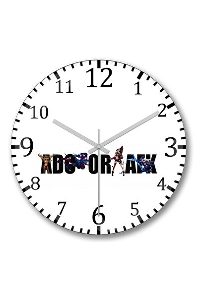 BASKI DÜNYASI Adc Oe Afk Lol Ceas de perete Bombeli din sticlă autentică