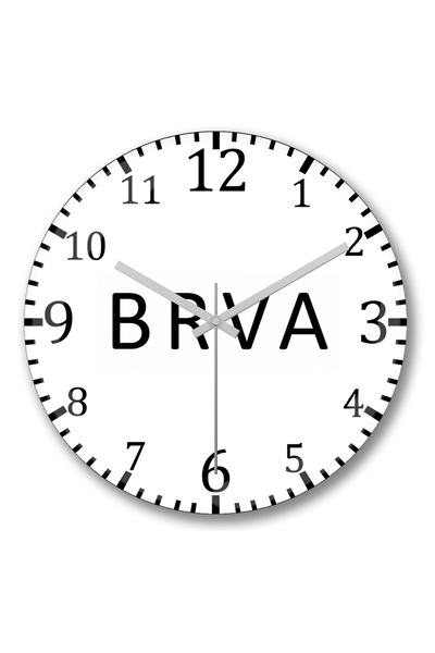 BASKI DÜNYASI Ceas de perete Brva din sticlă autentică bombată