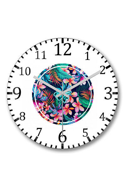 BASKI DÜNYASI ساعة حائط Free To Bee من الزجاج الحقيقي المنحني