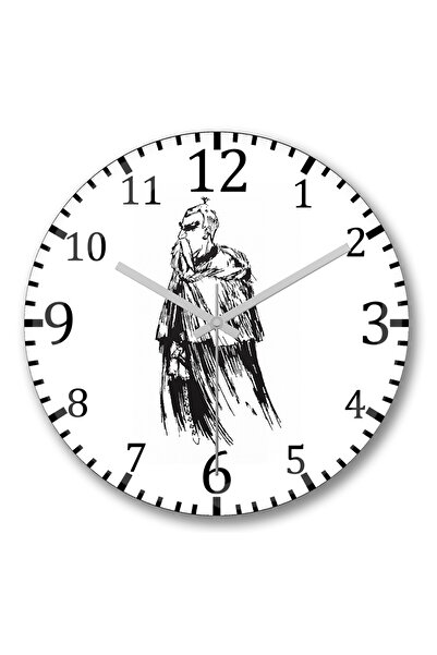 BASKI DÜNYASI Ceas de perete Tremere din sticlă autentică bombată