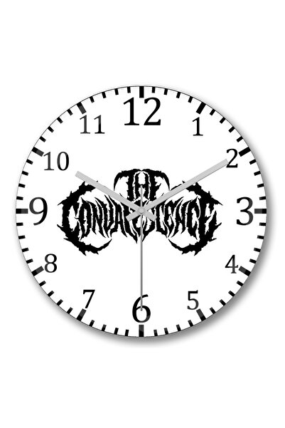 BASKI DÜNYASI Ceas de perete din metal Convalescence din sticlă autentică bom...