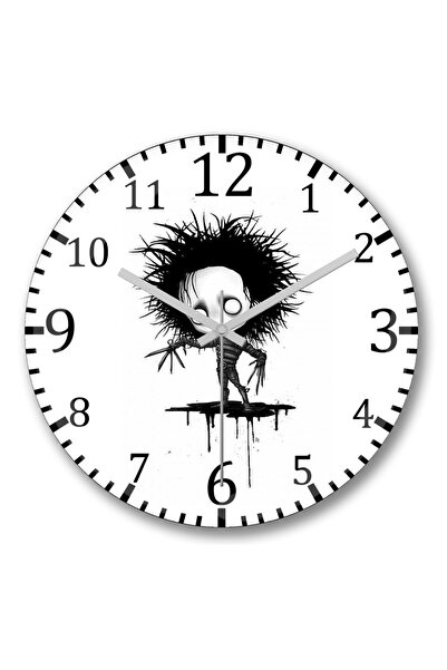BASKI DÜNYASI Ρολόι τοίχου Desenho με κυρτό γυαλί από αληθινό γυαλί