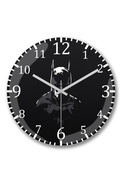 BASKI DÜNYASI Ρολόι τοίχου Batman 11 με κυρτό γυαλί από αυθεντικό γυαλί