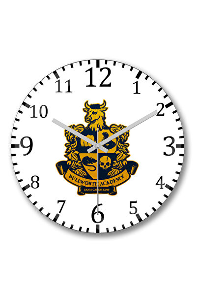 BASKI DÜNYASI Ceas de perete Bully Bullworth Academy din sticlă de veritabilă...