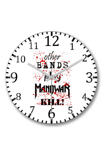 BASKI DÜNYASI ساعة حائط مانووار كيل من الزجاج الحقيقي المنحني