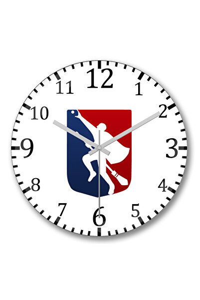 BASKI DÜNYASI ساعة حائط كويدتش Arma1 من الزجاج الحقيقي المنحني