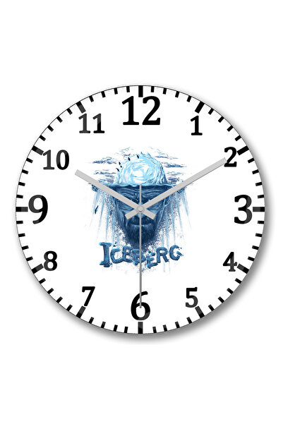 BASKI DÜNYASI أنا لست مثاليًا ولكني إصدار محدود من ساعة الحائط الزجاجية المنحنية