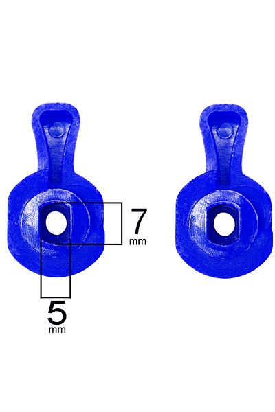 ALETÇANTAM Blue Plastic Mini Valve Head - 10 Pieces