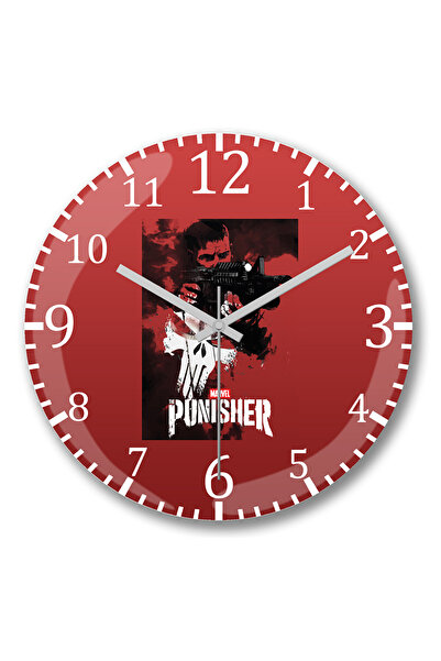 BASKI DÜNYASI Ceas de perete Marvel's The Punisher din sticlă de verități înc...