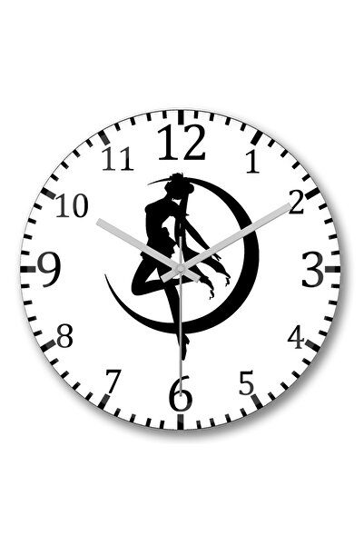 BASKI DÜNYASI Ceas de perete Sailor Moon Anime Sticlă reală curbată