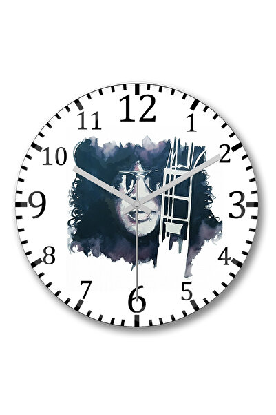 BASKI DÜNYASI Ceas de perete Slash Guns´n Roses din sticlă autentică bombată