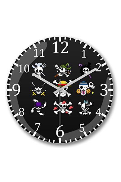 BASKI DÜNYASI Ceas de perete dintr-o bucată din sticlă reală curbată