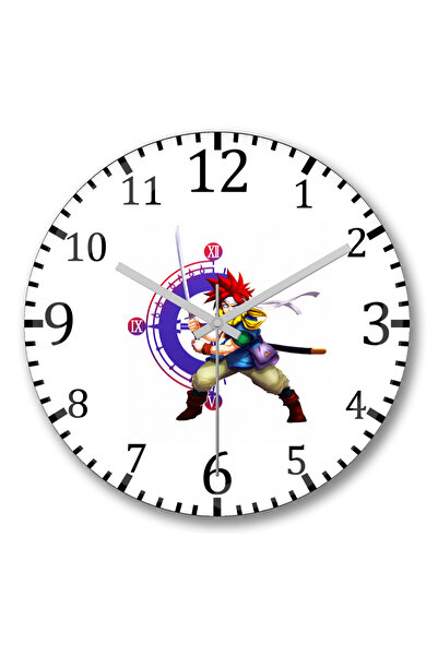 BASKI DÜNYASI Ρολόι τοίχου Chrons με κυρτό γυαλί από αληθινό γυαλί