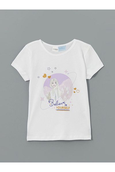 LC Waikiki Set pijamale pentru fete cu imprimeu cu gâtul rotund de sezon nou - S5CD86Z1