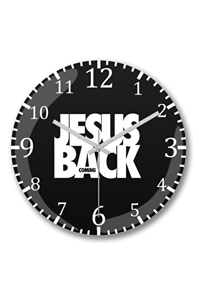 BASKI DÜNYASI Ceas de perete Iisus se întoarce din Spatele Curții din sticlă ...