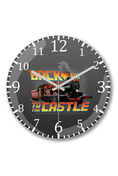 BASKI DÜNYASI Ceas de perete Harry Potter Back To The Castle din sticlă autentică bombată