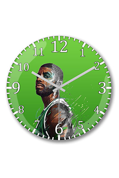 BASKI DÜNYASI Ceas de perete Kyrie Irving din sticlă autentică bombată