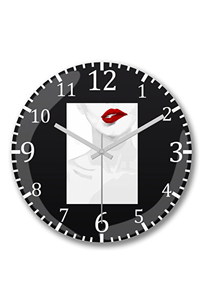 BASKI DÜNYASI Ρολόι τοίχου Camisetas Migo με κυρτό πραγματικό γυαλί