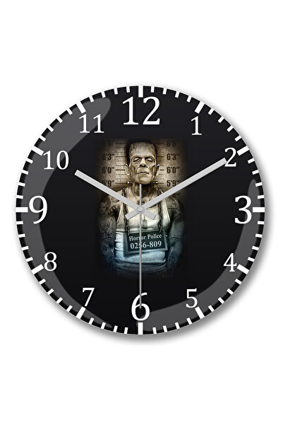 BASKI DÜNYASI ساعة حائط Delinquente Frank من الزجاج الحقيقي المنحني