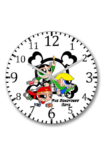 BASKI DÜNYASI ساعة حائط Bad Girls Club Monalisa من الزجاج الحقيقي المنحني