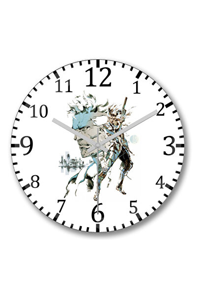 BASKI DÜNYASI ساعة حائط ميتال جير سوليد 2 أبناء الحرية من الزجاج الحقيقي المنحني